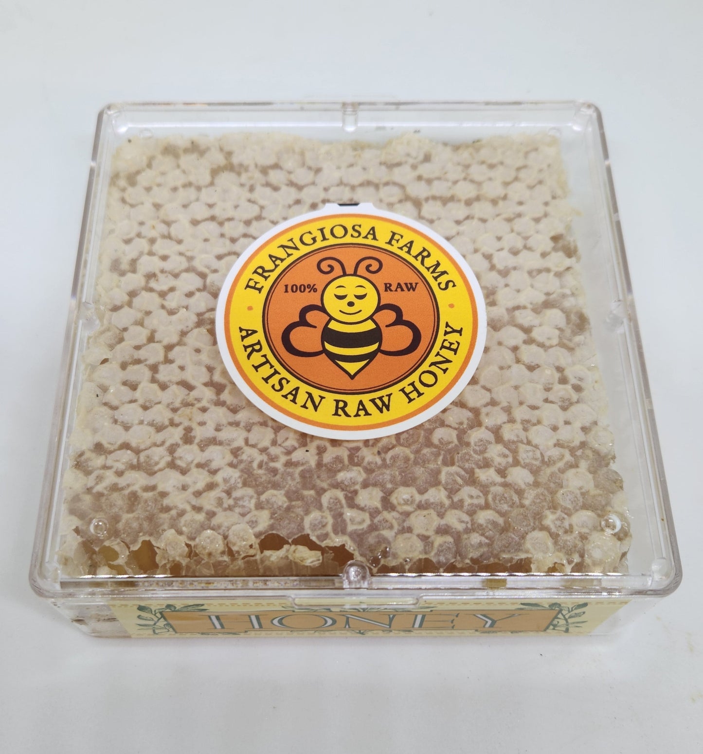 Honeycomb square honey and wax